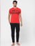 Red Graphic Crew Neck T-shirt_394250+1
