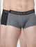Grey & Black Solid Trunks - Pack of 2_394304+1