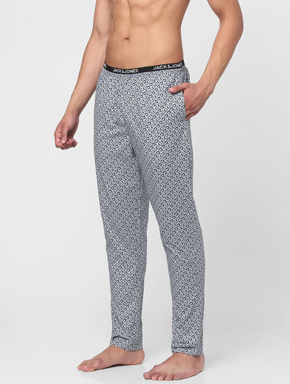 Grey Printed Camo Pyjamas 