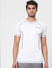 White Crew Neck Gym T-shirt_394270+2