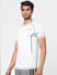 White Crew Neck Gym T-shirt_394270+3