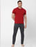 Red Polo Neck T-shirt_394274+1