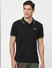 Black Polo Neck T-shirt_394277+2
