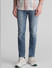 Blue Low Rise Washed Ben Skinny Jeans_409073+1