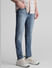 Blue Low Rise Washed Ben Skinny Jeans_409073+2