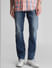 Blue Mid Rise Clark Regular Fit Jeans_409075+1