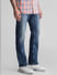Blue Mid Rise Clark Regular Fit Jeans_409075+2