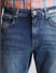 Blue Mid Rise Clark Regular Fit Jeans_409075+4