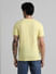Yellow Logo Text Crew Beck T-shirt_409079+4