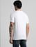 White Solid V-Neck T-shirt_409081+4
