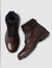 Dark Brown Leather Boots_409087+2