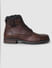Dark Brown Leather Boots_409087+3