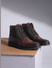 Brown Vintage Leather Mid-top Boots_409091+1