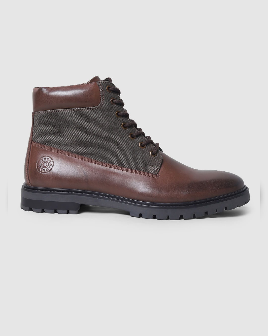 JACK & JONES Jjalbany Leather Boot Brown Stone - botas de cuero hombre,  color marrón, tall…