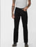Black Low Rise Clark Regular Fit Jeans_409095+2