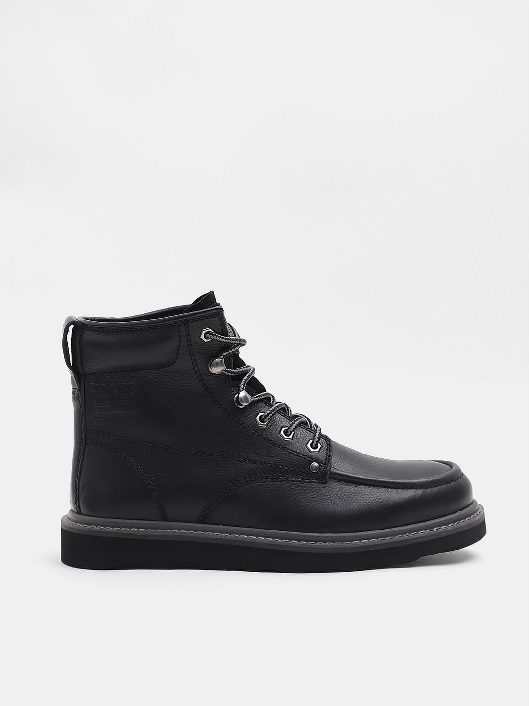 Mens black cheap hi top boots