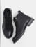 Black Mid-Top Premium Leather Boots_409106+2