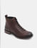 Dark Brown Mid-Top Premium Leather Boots_409107+3