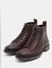 Dark Brown Mid-Top Premium Leather Boots_409107+5
