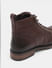 Dark Brown Mid-Top Premium Leather Boots