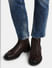 Dark Brown Mid-Top Premium Leather Boots_409107+8