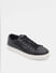 Black Leather Lace-Up Sneakers_409108+3