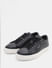 Black Leather Lace-Up Sneakers_409108+5