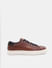 Brown Leather Lace-Up Sneakers_409109+1