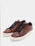 Brown Leather Lace-Up Sneakers_409109+5