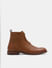 Tan Textured Leather Boots_409112+1