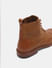 Tan Textured Leather Boots_409112+7