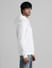 White Logo Print Hooded Sweatshirt_409130+3