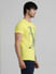 Yellow Graphic Print Crew Neck T-shirt_409132+3
