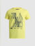 Yellow Graphic Print Crew Neck T-shirt_409132+7