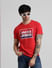 URBAN RACERS by JACK&JONES Red Logo Chest Print T-shirt_409133+1