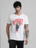 URBAN RACERS by JACK&JONES White Doggo Print Crew Neck T-shirt_409134+2