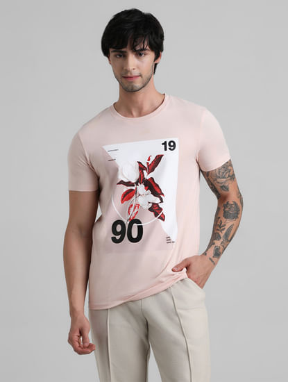 Pink Graphic Print T-shirt