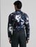 Black Floral Print Full Sleeves Shirt_409149+4