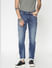 Blue Low Rise Washed Ben Skinny Jeans_397607+2