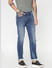 Blue Low Rise Washed Ben Skinny Jeans_397607+4