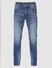 Blue Low Rise Washed Ben Skinny Jeans_397607+7