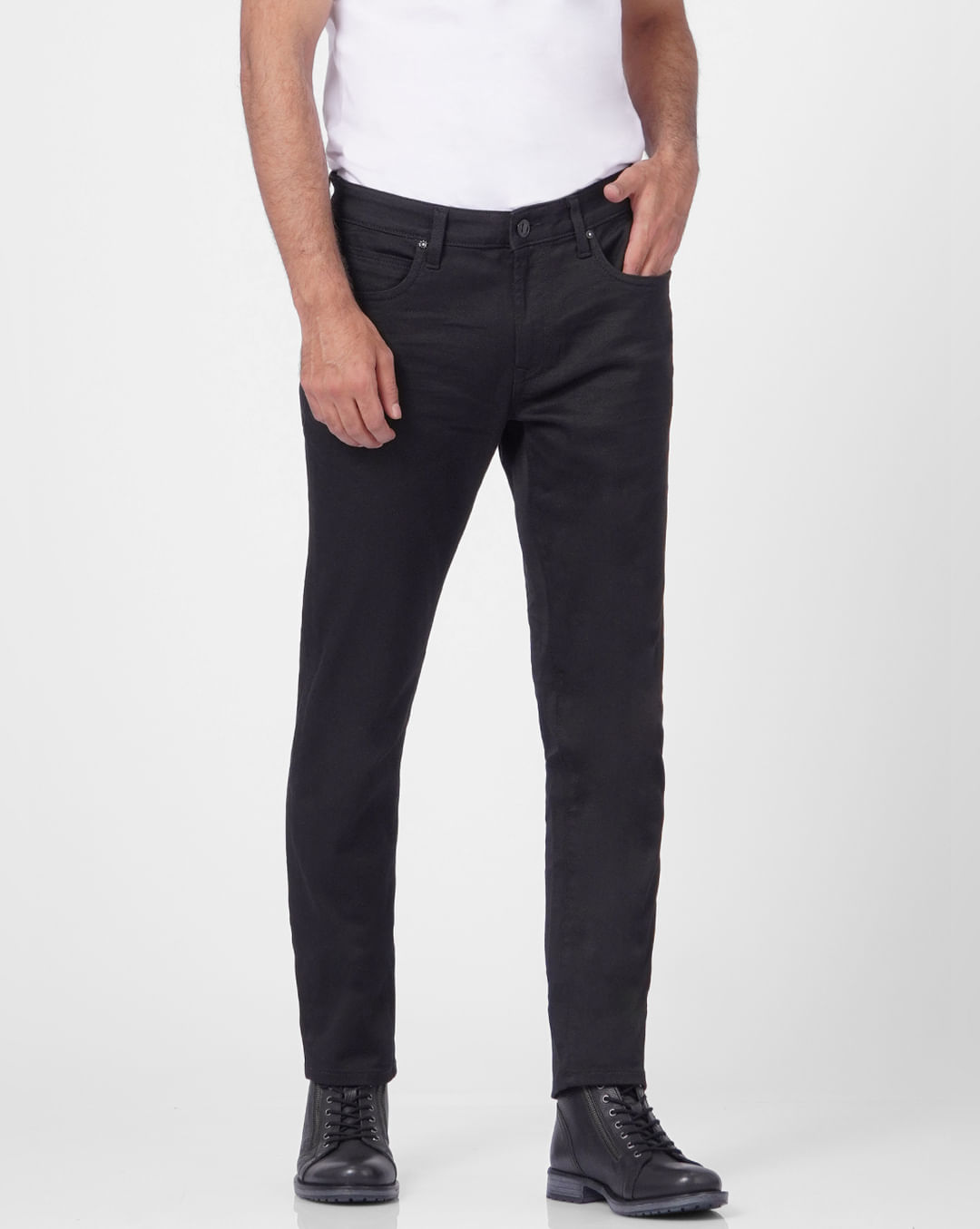 Buy Black Low Rise Ben Skinny Jeans for Men
