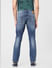 Blue Mid Rise Washed Clark Regular Fit Jeans_397611+4