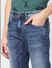 Blue Mid Rise Washed Clark Regular Fit Jeans_397611+5