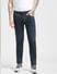 Dark Blue Low Rise Washed Skinny Jeans_397591+2