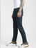Dark Blue Low Rise Washed Skinny Jeans_397591+3