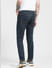 Dark Blue Low Rise Washed Skinny Jeans_397591+4