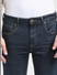 Dark Blue Low Rise Washed Skinny Jeans_397591+5