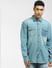 Blue Denim Full Sleeves Shirt_397601+2