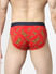 Red Printed Briefs_396148+3